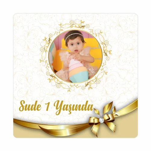 Çiçek Temalı Doğum Günü Magneti